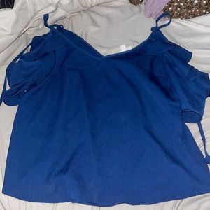 Open shoulder fancy blouse